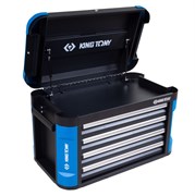 Ящик инструментальный, 4 выдвижных ящика и отсек, черный KING TONY 87G11-4B-BK TONY