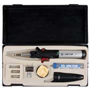 Горелка газовая, паяльник, с комплектом сменных насадок KING TONY 6BC3007 Tony