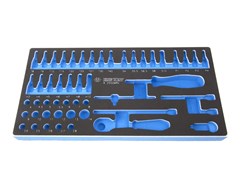 Ложемент для набора торцевых головок 2550MRV, EVA KING TONY 859255032B Tony