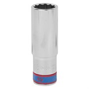 Головка торцевая глубокая двенадцатигранная 1/2", 17 мм KING TONY 423017M TONY