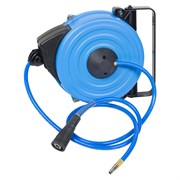 Шланг пневматический на автоматической катушке 8х12 мм, 15 м, полиуретановый, резьба 1/4" KING TONY 79912-15 TONY