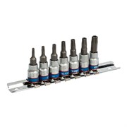 Набор торцевых насадок 1/4", Torx, Т10-Т40 мм, L = 37 мм, 7 предметов KING TONY 2107PR TONY