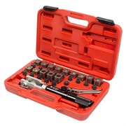 Набор для развальцовки трубок с гидравлическим поршнем, кейс, 30 предметов МАСТАК 102-10031C 102-10031C