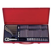 Набор вставок (бит) 3/8", Torx, Spline, Hex, 69 предметов  KING TONY 5169PR TONY