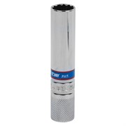 Головка свечная двенадцатигранная 3/8", 14 мм, L = 90 мм, резиновый фиксатор KING TONY 36C014 TONY