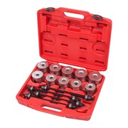 Набор оправок для монтажа и демонтажа сайлентблоков, 34-82 мм, кейс, 24 предмета МАСТАК 110-20024C 110-20024C