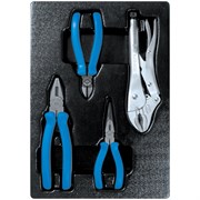 Набор пассатижей и бокорезов, ложемент, 4 предмета KING TONY 9-42144GP TONY