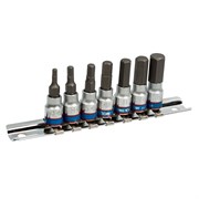 Набор торцевых насадок 1/4", Hex, 3-10 мм, L = 37 мм, 7 предметов KING TONY 2127PR TONY