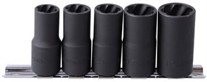 Набор торцевых головок для поврежденных гаек и болтов, 12, 13, 14, 17, 19 мм, 5 предметов KING TONY 9TD035MR TONY