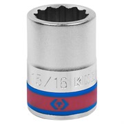 Головка торцевая стандартная двенадцатигранная 3/4", 15/16", дюймовая KING TONY 633030S TONY