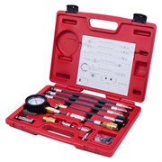 Компрессометр бензиновый, 0-21 атм, кейс, 19 предметов МАСТАК 120-10019C 120-10019C