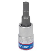Насадка (бита) торцевая 1/4", Hex, 4 мм, L = 37 мм KING TONY 203504 TONY