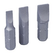 Набор вставок (бит) 1/4", шлицевые, 4,5х0,6, 6,5х1,2, 8,0х1,2, 3 предмета KING TONY 1003LQ TONY