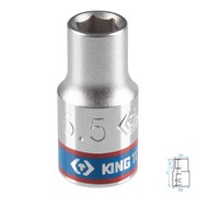 Головка торцевая стандартная шестигранная 1/4", 5,5 мм KING TONY 233555M TONY