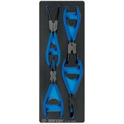 Набор съемников стопорных колец, ложемент, 4 предмета KING TONY 9-44214GPV TONY