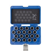 Набор насадок для секреток колес VW, 20 предметов KING TONY 9BW0120 TONY