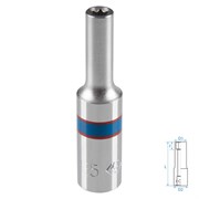 Головка торцевая TORX Е-стандарт 1/4", E5, L = 50 мм KING TONY 227505M TONY