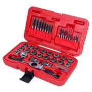 Набор метчиков и плашек SK-5 1/8"-1/2", кейс, 40 предметов МАСТАК 351-10040C 351-10040C