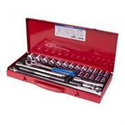 Набор торцевых головок с принадлежностями 1/2", двенадцатигранные, 10-32 мм, 24 предмета KING TONY 4224MR TONY