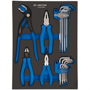 Набор пассатижей, шестигранников и Torx Г-образных, ложемент, 22 предмета KING TONY 9-90222MRV TONY