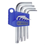 Набор Г-образных шестигранников, 1,5-10 мм, короткие, 9 предметов KING TONY 20219MR TONY