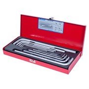 Набор Г-образных шестигранников 3-17 мм, длинные, 10 предметов, кейс KING TONY 20210MR TONY