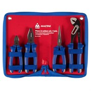 Набор пассатижей и бокорезов, 4 предмета, в футляре на молнии МАСТАК 03-4Z 03-4Z