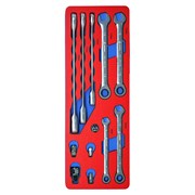 Набор комбинированных ключей с трещоткой, ложемент, 11 предметов МАСТАК 5-21311 5-21311