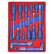 Набор отверток, шестигранников и Torx, ложемент, 28 предметов МАСТАК 5-40627 5-40627