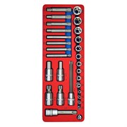 Набор торцевых насадок и головок Torx, ложемент, 28 предметов МАСТАК 5-03428 5-03428