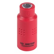Головка торцевая диэлектрическая шестигранная 1/4", 6 мм KING TONY 2335VE06M TONY