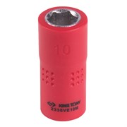 Головка торцевая диэлектрическая шестигранная 1/4", 10 мм KING TONY 2335VE10M TONY
