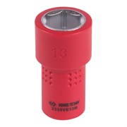 Головка торцевая диэлектрическая шестигранная 1/4", 13 мм KING TONY 2335VE13M TONY