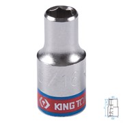 Головка торцевая стандартная шестигранная 1/4", 3/16", дюймовая KING TONY 233506S TONY
