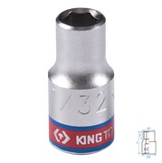 Головка торцевая стандартная шестигранная 1/4", 7/32", дюймовая KING TONY 233507S TONY