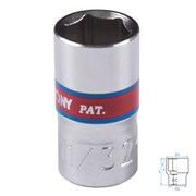 Головка торцевая стандартная шестигранная 1/4", 11/32", дюймовая KING TONY 233511S TONY