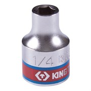 Головка торцевая стандартная шестигранная 3/8", 1/4", дюймовая KING TONY 333508S TONY