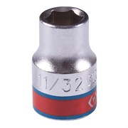 Головка торцевая стандартная шестигранная 3/8", 11/32", дюймовая KING TONY 333511S TONY