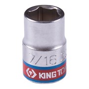 Головка торцевая стандартная шестигранная 3/8", 7/16", дюймовая KING TONY 333514S TONY