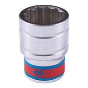 Головка торцевая стандартная двенадцатигранная 1/2", 25/32", дюймовая KING TONY 433025S TONY