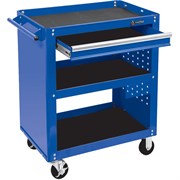 Тележка открытая "ОПТИМА", 3 полки и выдвижной ящик, синяя МАСТАК 520-01580MB 520-01580MB