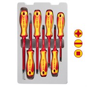 Набор отверток, диэлектрические, 7 предметов KING TONY 30607MR02 TONY