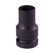 Головка торцевая ударная шестигранная 1/4", 6 мм KING TONY 253506M TONY