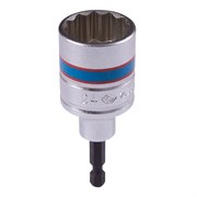 Головка для шуруповерта двенадцатигранная 1/4", 24 мм, L = 80 мм KING TONY 76B824M TONY