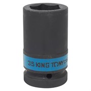 Головка торцевая ударная глубокая шестигранная 1", 35 мм KING TONY 843535M TONY