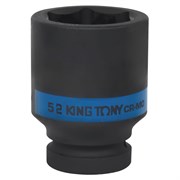 Головка торцевая ударная глубокая шестигранная 1", 52 мм KING TONY 843552M TONY