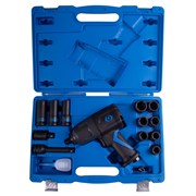 Гайковерт пневматический ударный 1/2", 1356 Нм, с комплектом головок, 15 предметов KING TONY 44803AMP TONY