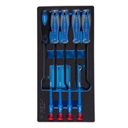 Набор для демонтажа сальников и колец, ложемент, 9 предметов KING TONY 9-30909AYV TONY