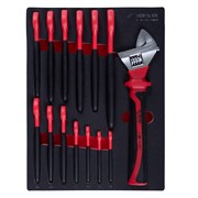 Набор рожковых диэлектрических ключей, 8-24 мм, ложемент, 14 предметов KING TONY 9-901VE14MRV TONY