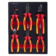 Набор пассатижей и бокорезов диэлектрических, ложемент, 6 предметов KING TONY 9-40606GPV TONY